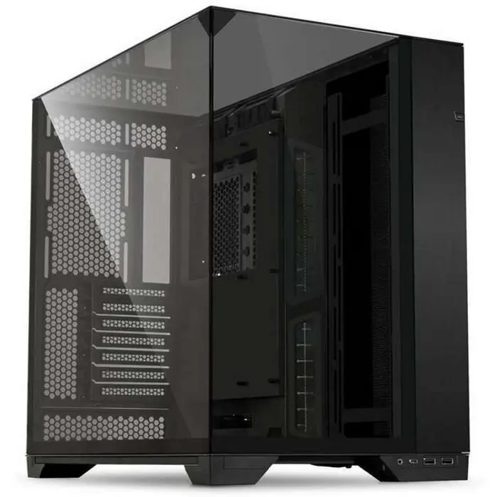 Lian Li O11 Vision Compact, Midi-Tower, E-ATX, Tempered Glass - black-O11VPX