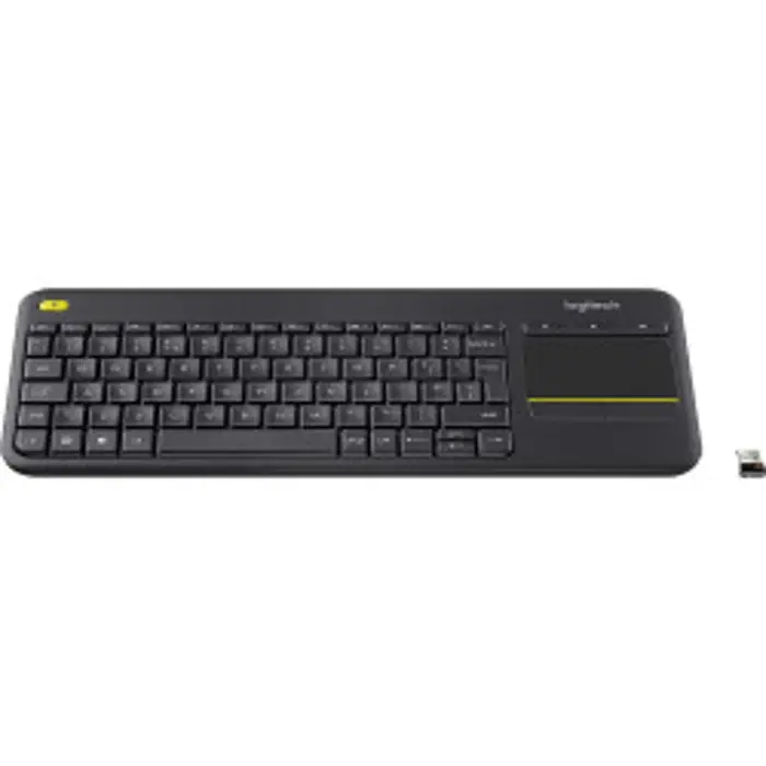 Logitech K400 Plus bežična tipkovnica + touchpad, USB, crna (920-008385)