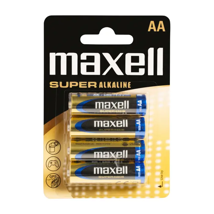 Maxell super alkalne baterije LR-6/AA, 4 komada