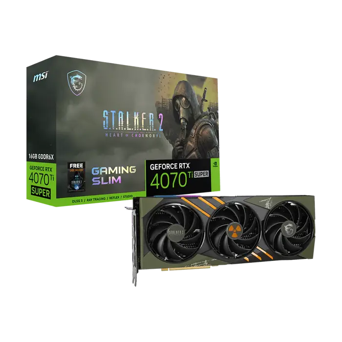 MSI GeForce RTX 4070 Ti SUPER 16G GAMING SLIM STALKER 2 EDITION