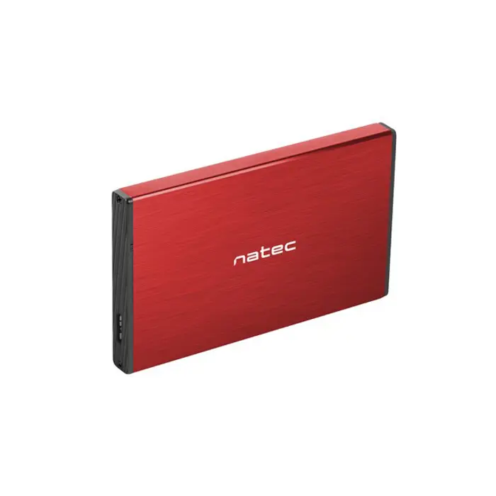 NATEC HDD ENCLOSURE RHINO GO (USB 3.0, 2.5", RED)