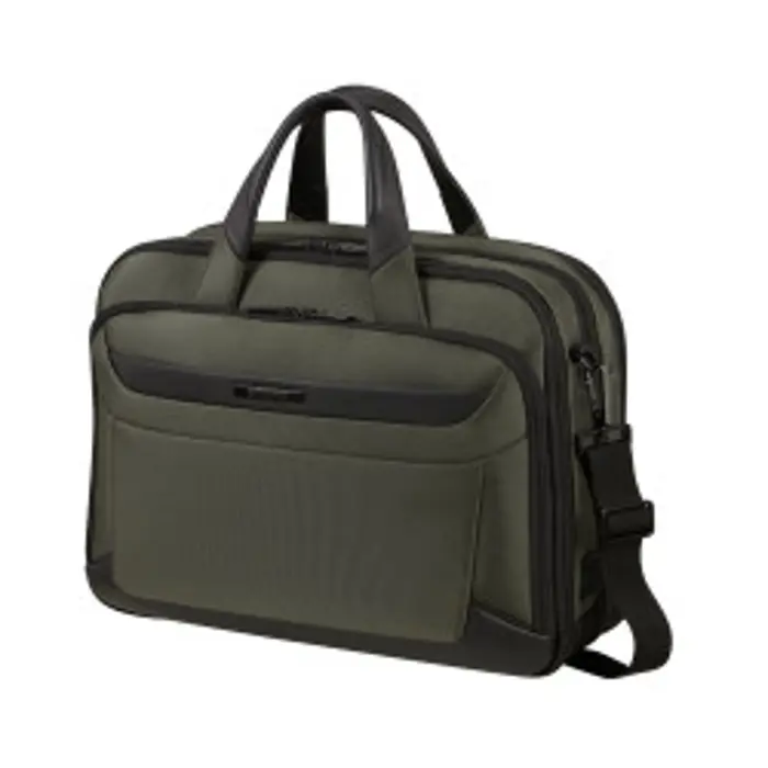 Samsonite torba Pro-DLX 6 za prijenosnike do 15.6", s pretincom za 10,5" tablet, 16 / 23 L, zelena