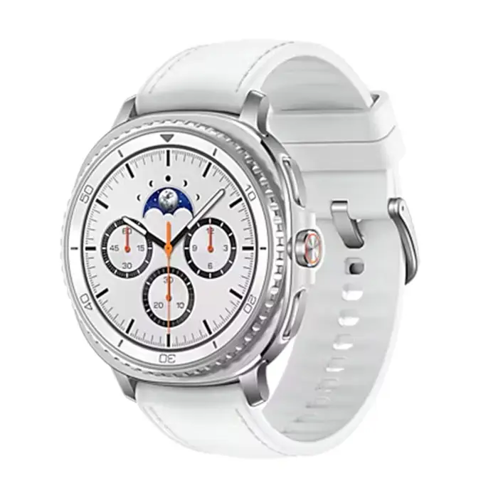 Samsung Galaxy Watch 8 Classic 3.3 cm (1.3") AMOLED 46 mm Digital 438 x 438 pixels Touchscreen 4G Silver Wi-Fi GPS (satellite)