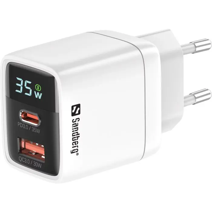 Sandberg 2in1 Charger USB-C + USB-A PD 35W
