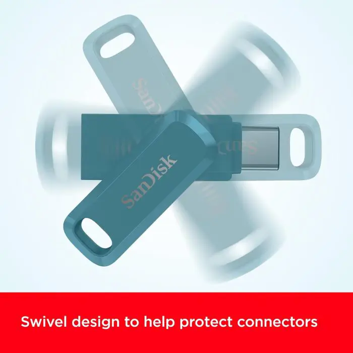 SanDisk USB 256GB Ultra Dual Drive Go USB Type-C 400MB/s 64GB blue