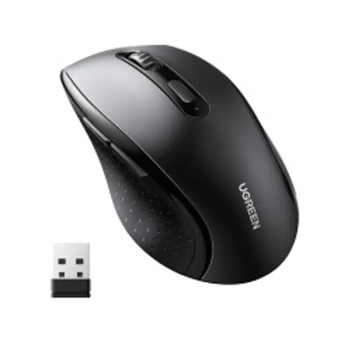 UGREEN bežični miš, 1600 DPI, USB, crni