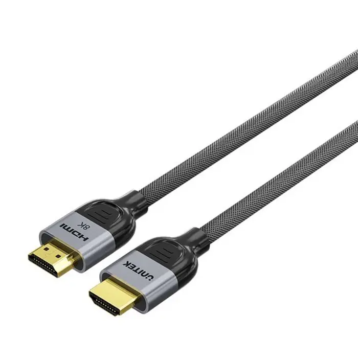 UNITEK HDMI CABLE 2.1 LUX BRAIDED NYLON, 1M