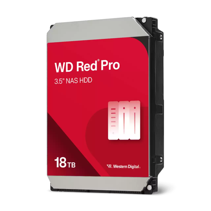 WD hard drive 18TB SATA3, 6Gb / s, 7200, 512MB RED PRO