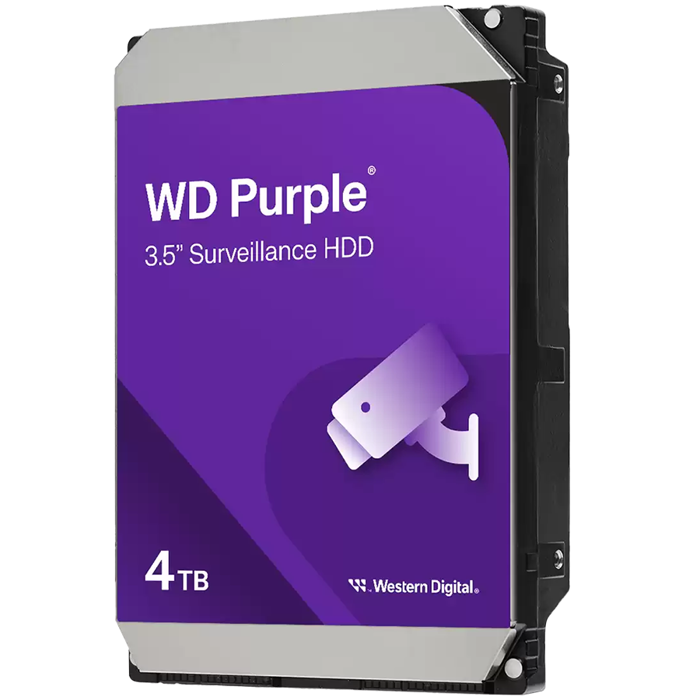 WD Purple 4TB CMR, 3.5, 256MB, SATA 6Gbps
