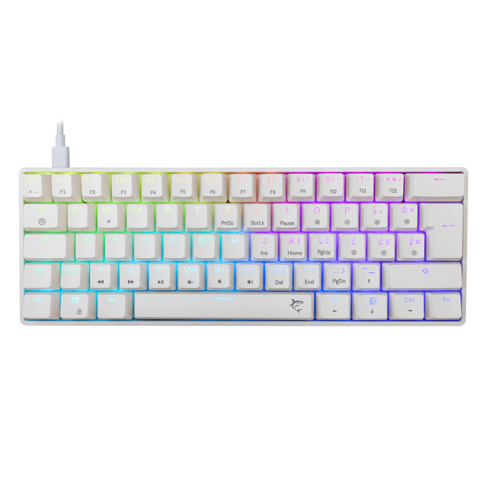 WHITE SHARK gaming tipkovnica GK-004232 SHINOBI-2 bijela sm.sw.