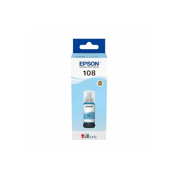 Tinta Epson EcoTank 108 Light Cyan