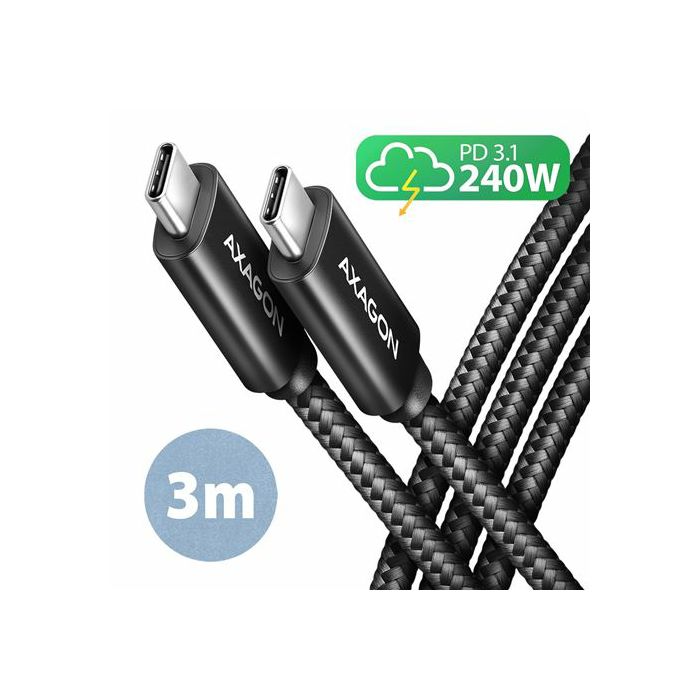 CC USB CM 2.0 <> USB CM, 3 m, Crna, HQ, BUCM2-CM30AB