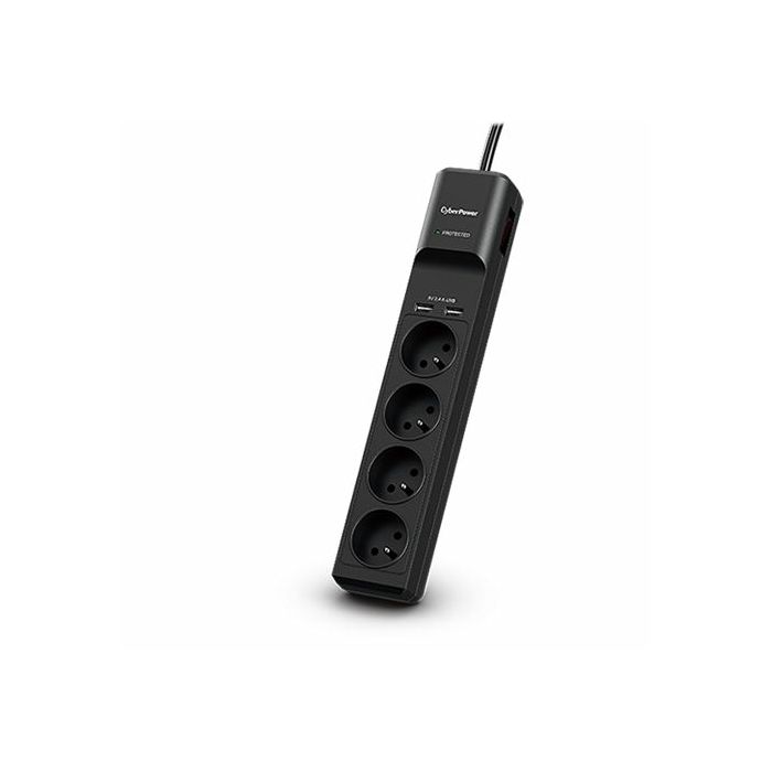 CyberPower prenaponska zaštita, P0420SUD0, 4x šuko, 2x USB
