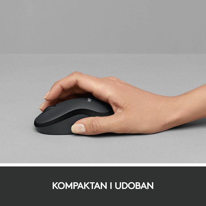 Miš LOGITECH M220 Silent, optički, bežični, plavi, USB