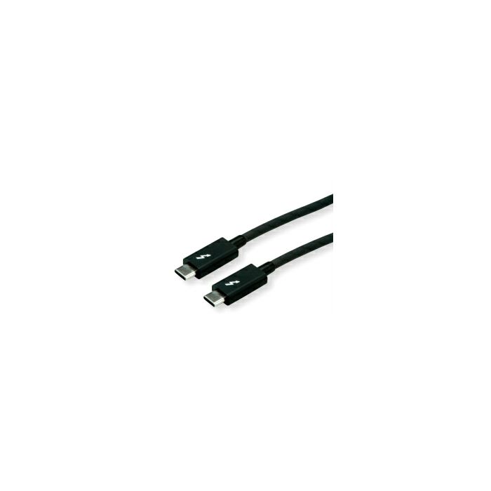 Roline USB-C Thunderbolt3 kabel, M/M, 2.0m, crni