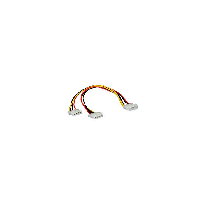 Roline interni Y-naponski kabel, 4-pin HDD - 2×4-pin HDD, 0.3m