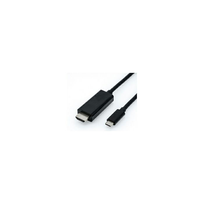 Roline USB-C - HDMI kabel, M/M, 2.0m, crni