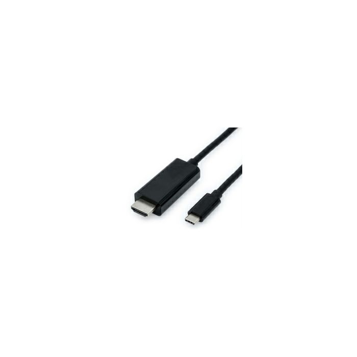 Roline VALUE USB-C - HDMI kabel, M/M, 1.0m, crni