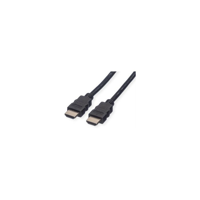 Roline VALUE Ultra HD 8K HDMI kabel sa mrežom, M/M, crni, 2.0m