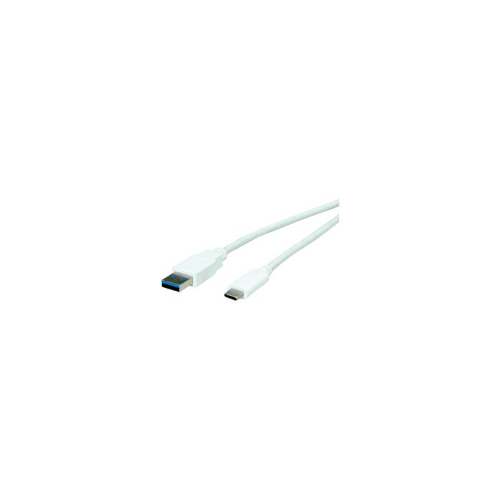 Roline VALUE USB3.0 kabel, A-C, M/M, 1.0m, bijeli