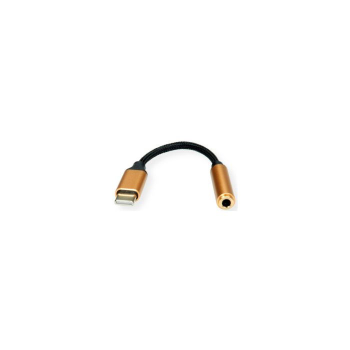 Roline GOLD adapter USB-C - 3.5mm audio, M/F, 0.13m