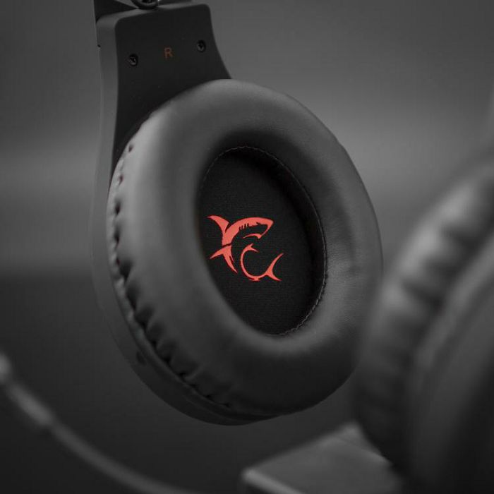 WHITE SHARK gaming slušalice WILDCAT crne