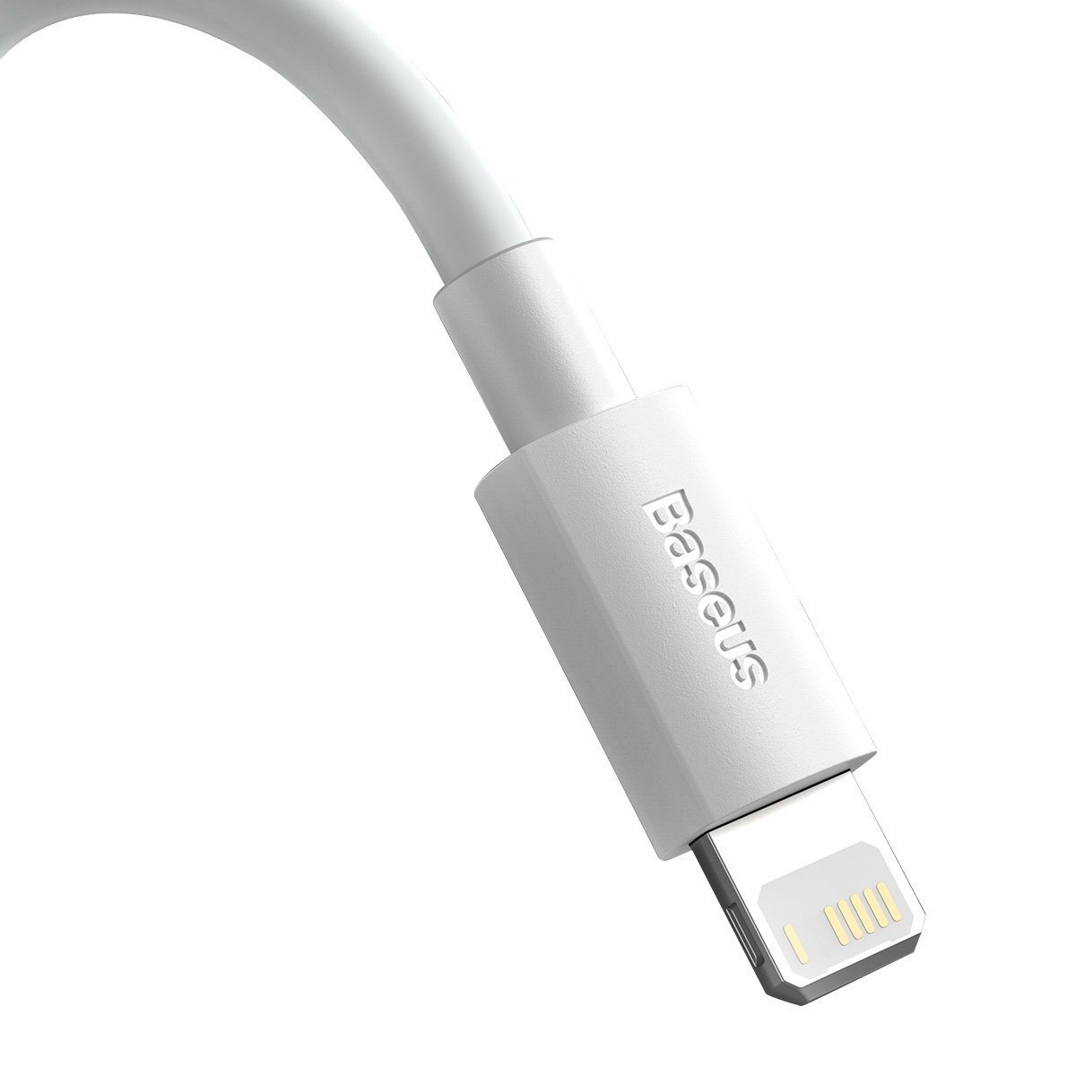 Baseus Simple Wisdom Data Cable Kit USB to Lightning 2.4A (2PCS/Set)1.5m White