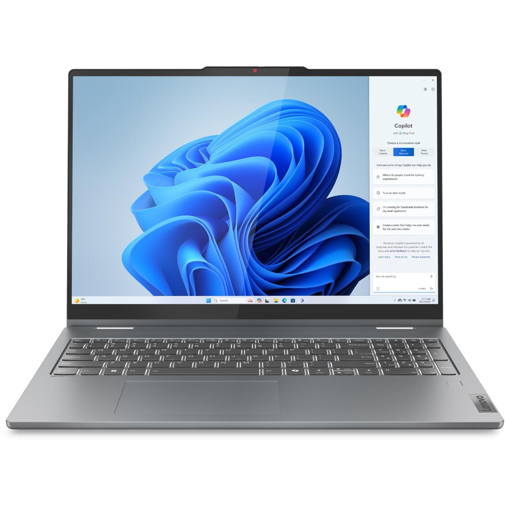 Laptop LENOVO IdeaPad 5 2-in-1 16AHP9 Ryzen 7 / 16GB / 1TB SSD / 16" WUXGA IPS Touch / Windows 11 Home (sivi)
