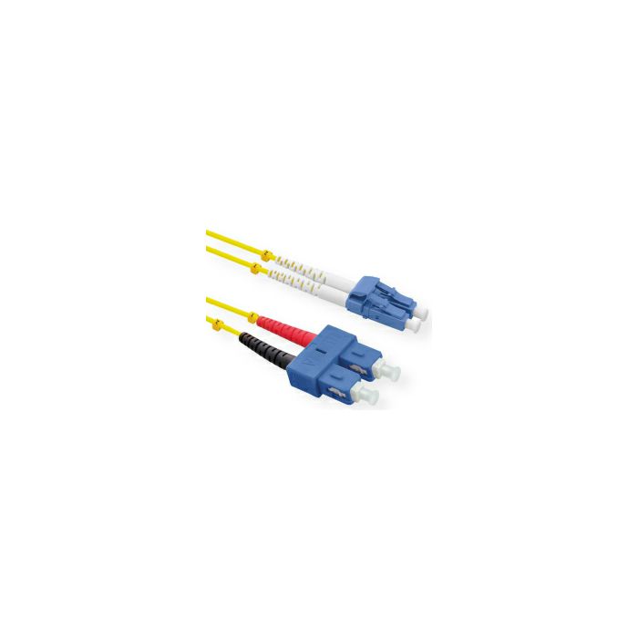 Roline optički mrežni kabel LC-SC 9/125µm, Duplex, OS2, 3.0m, žuti