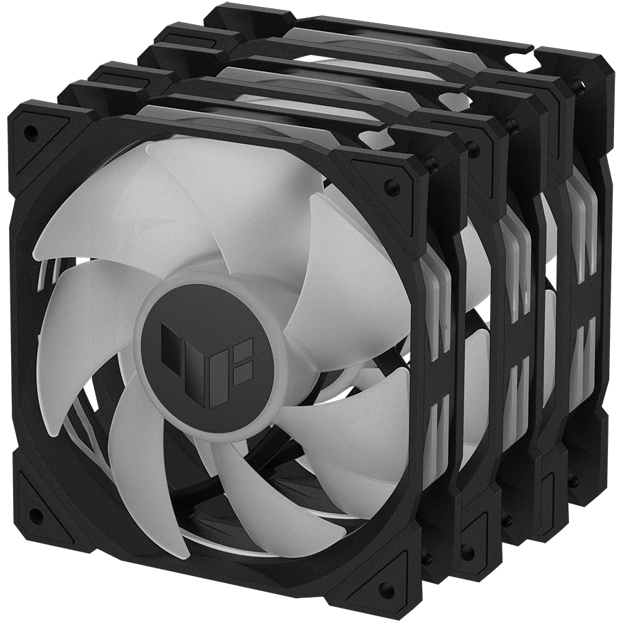 ASUS TUF Gaming TR120 ARGB ventilatorji, 3x 120mm PWM, črni - 90DA0090-B09020-A