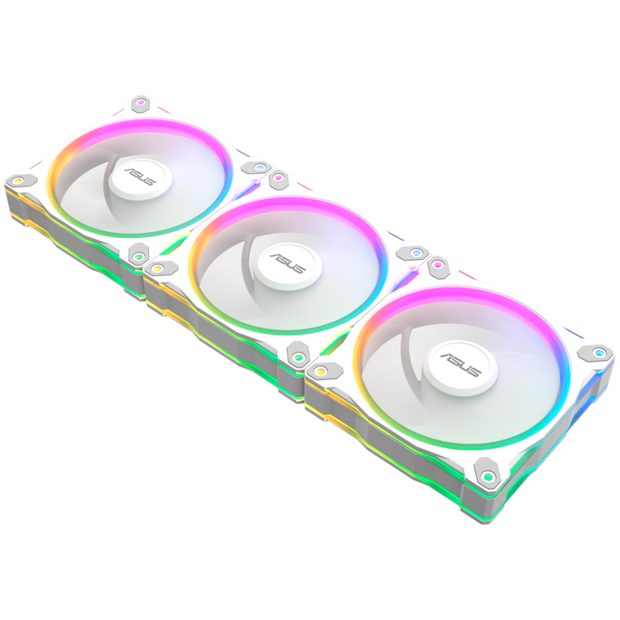 ASUS Prime MR120 ARGB Reverse ventilatorji, 3x 120mm PWM, beli - 90DA00L3-B09020-A