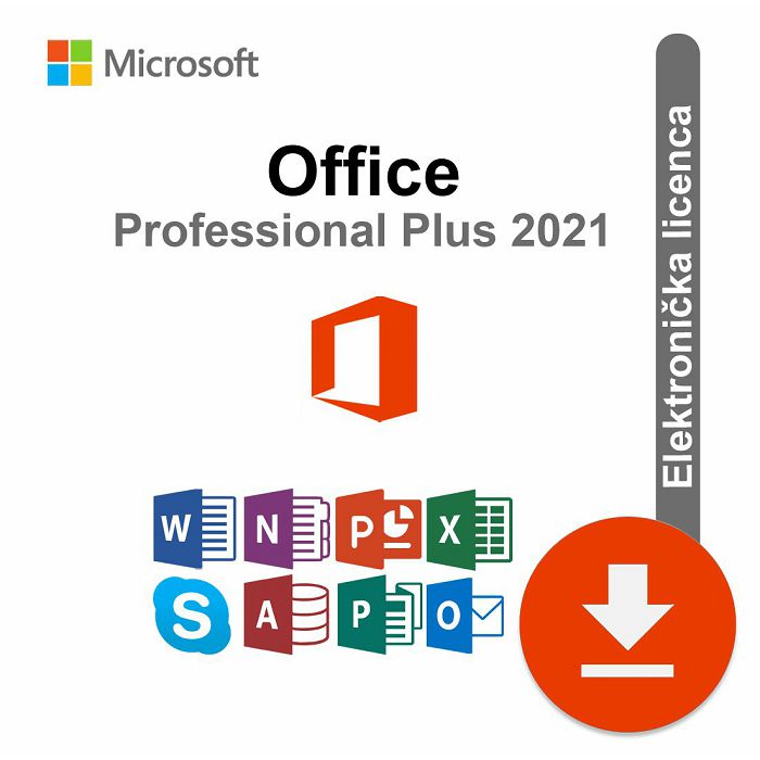 Microsoft Office 2021 Professional Plus ESD elektronička licenca