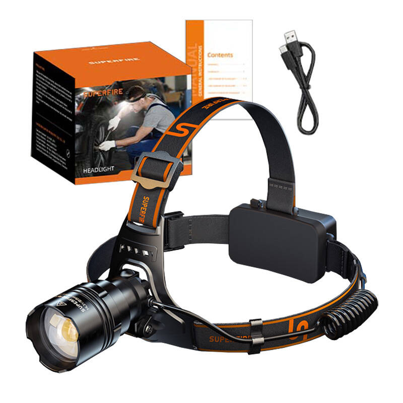Headlight Superfire HL31, Type-C