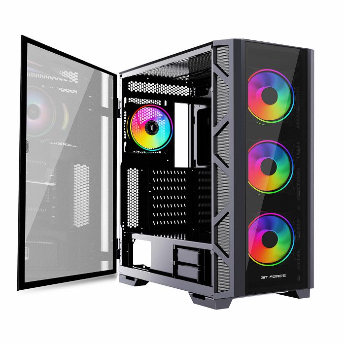 BIT FORCE Full Tower ARGB Gaming PC kućište GIANT ARGB-TG4