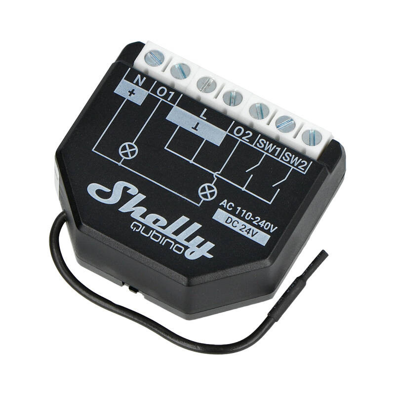 Shelly Qubino Wave2PM Controller, 2-channel, Z-Wave (Power measurement)