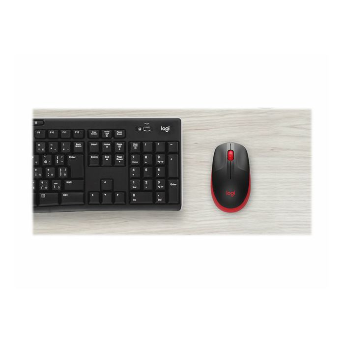 LOGI M190 Full-size wireless mouse Red