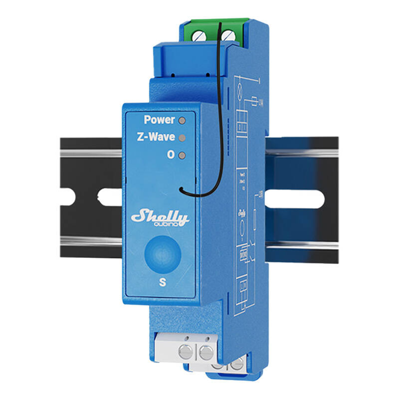 Shelly Qubino Pro 1 DIN rail Relay, 1-channel, Z-Wave