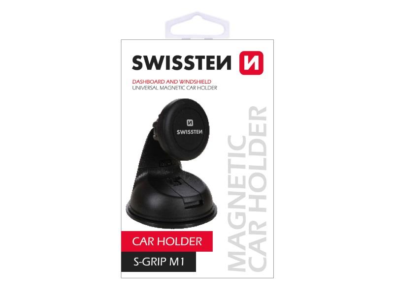 SWISSTEN držač za mobitel, magnetski, za staklo ili upravljačku ploču S-GRIP M1 - 03030019