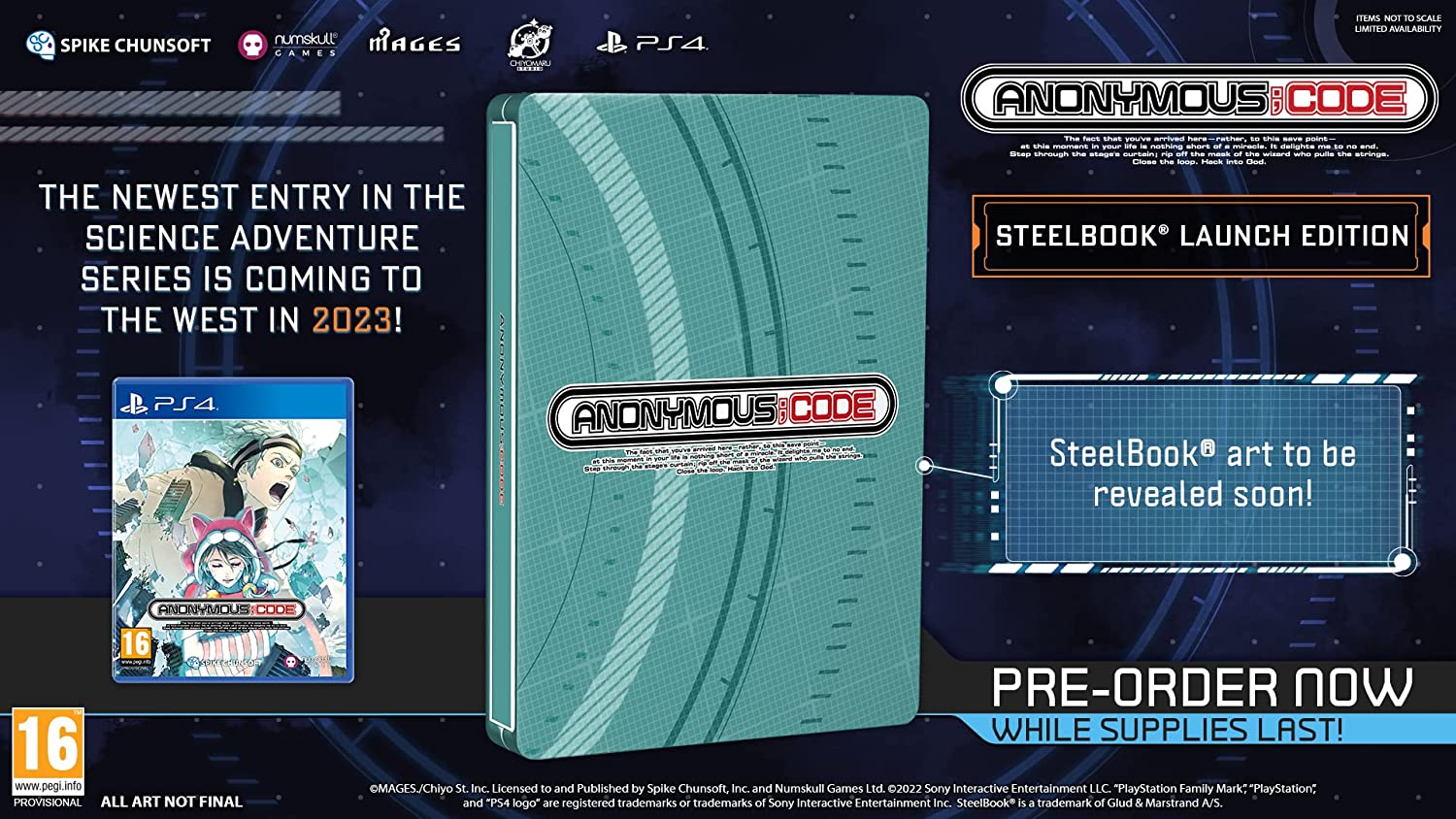 Anonymous,code - Launch Edition (Playstation 4)