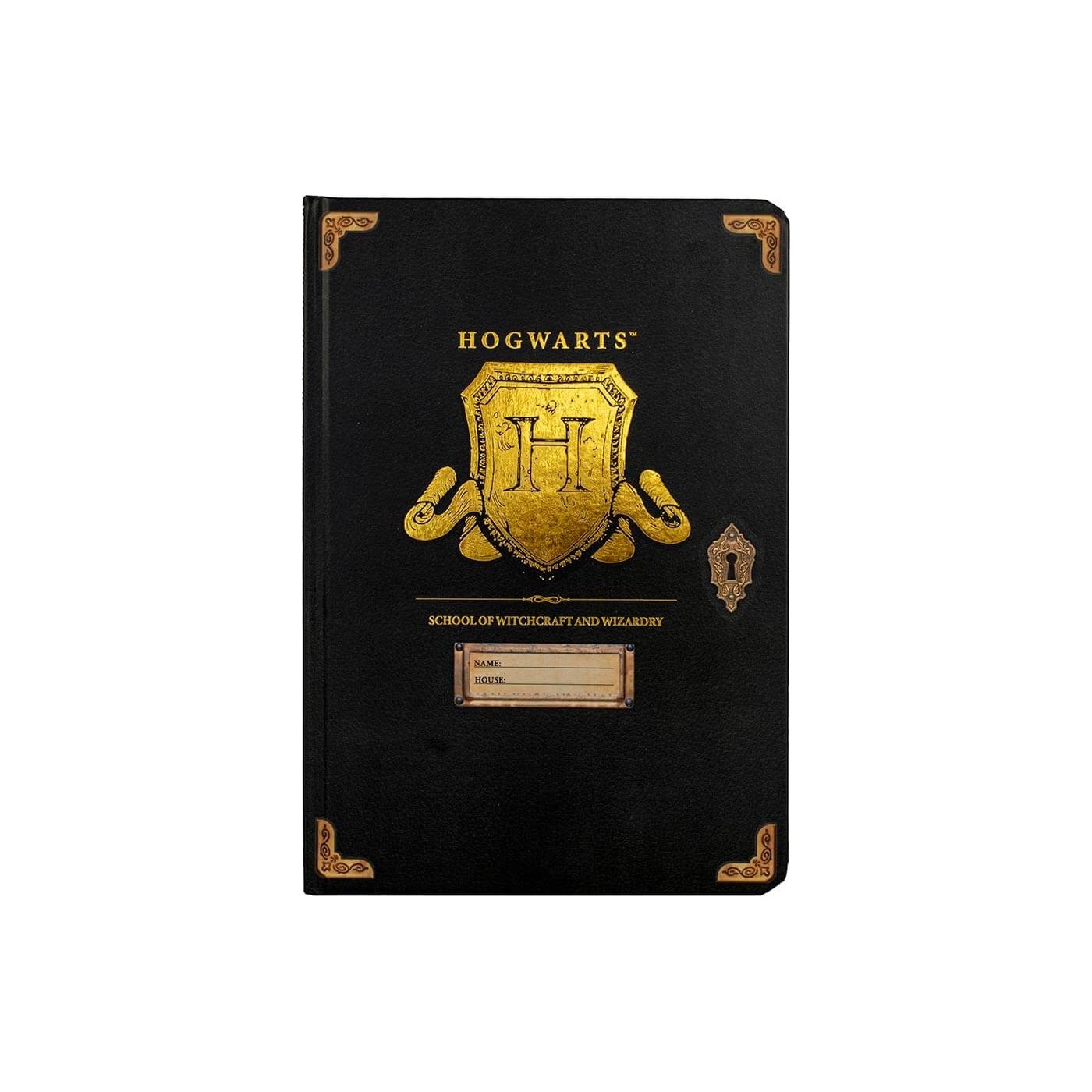 BLUE SKY HARRY POTTER A5 CASEBOUND NOTEBOOK - HOGWARTS SHIELD