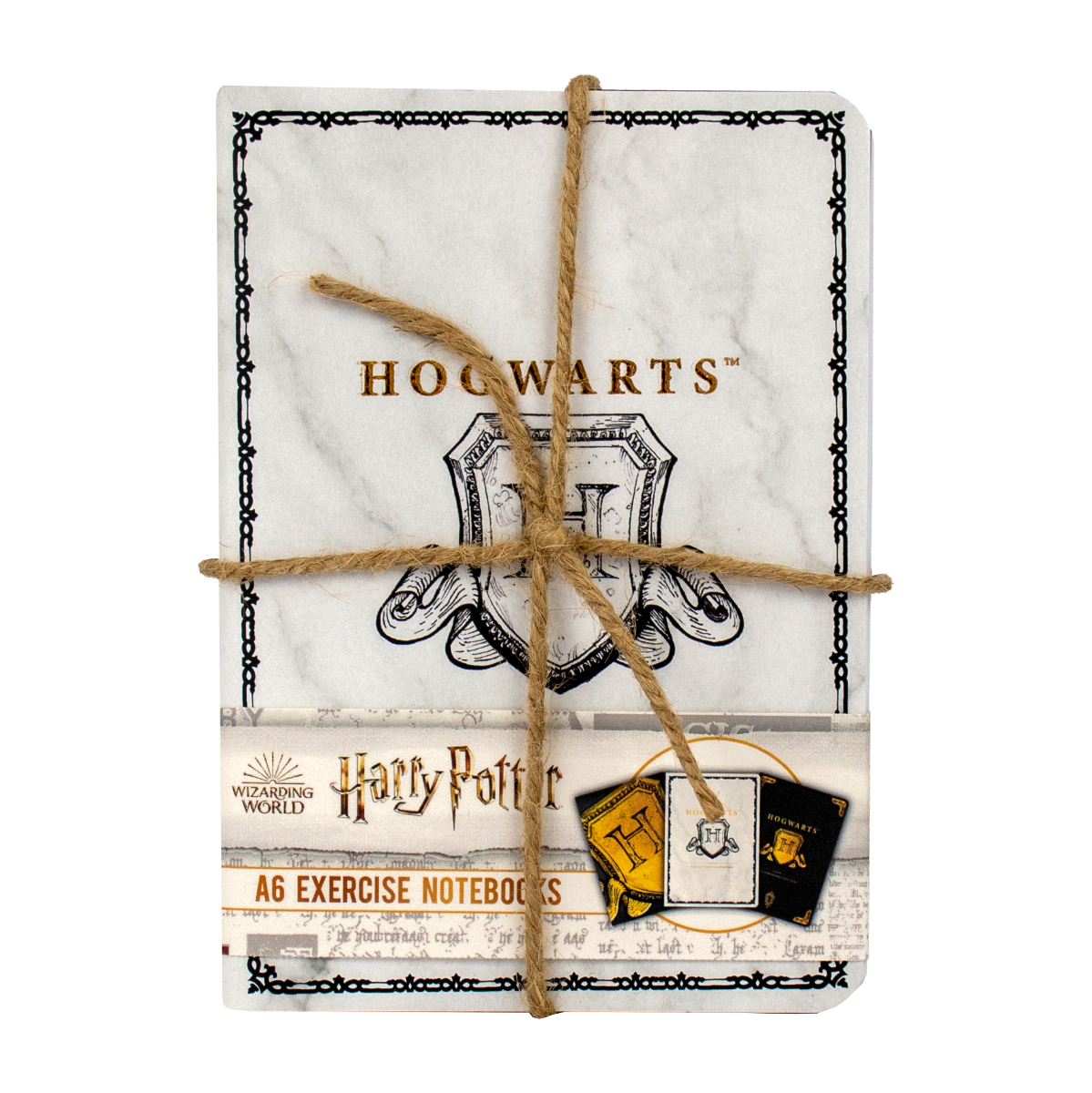 BLUE SKY HARRY POTTER A6 NOTEBOOKS 3PK - HOGWARTS SHIELD