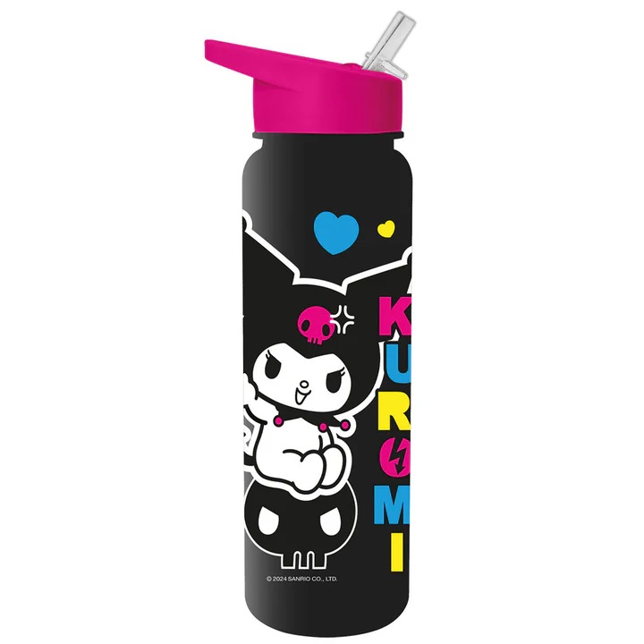 PYRAMID HELLO KITTY KUROMI PLASTIC DRINKS BOTTLE