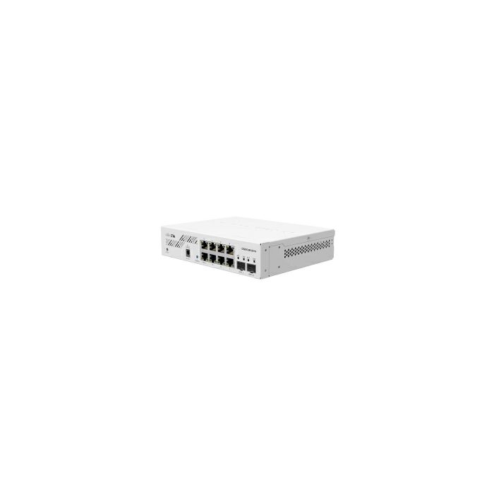 Mikrotik Cloud Smart Switch CSS610-8G-2S+IN, 8×G-LAN, 2×SFP+ cages, SwOS, desktop kučište, PSU