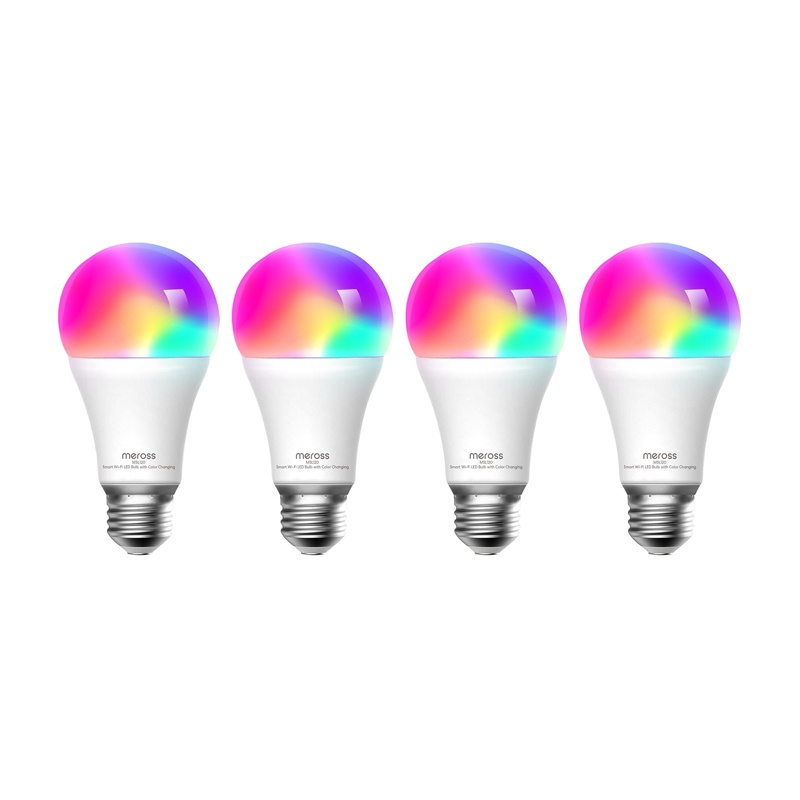Meross MSL120 WiFi Smart LED Light Bulb (HomeKit) (four-pack)