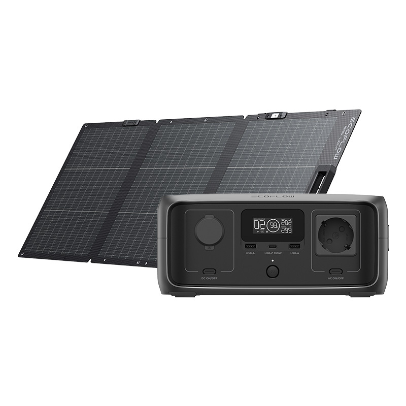 Bundle: EcoFlow River 3 UPS Power Station + 160W Solar Panel
