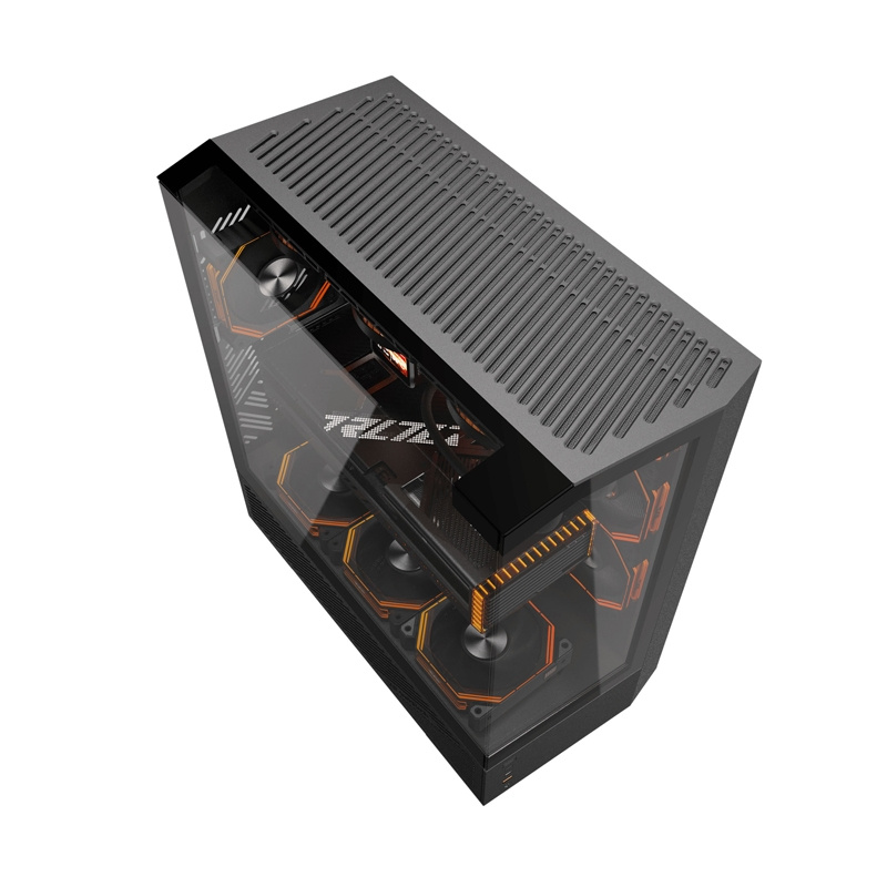 Darkflash DY460 computer case (Black) + 4 ARGB fans