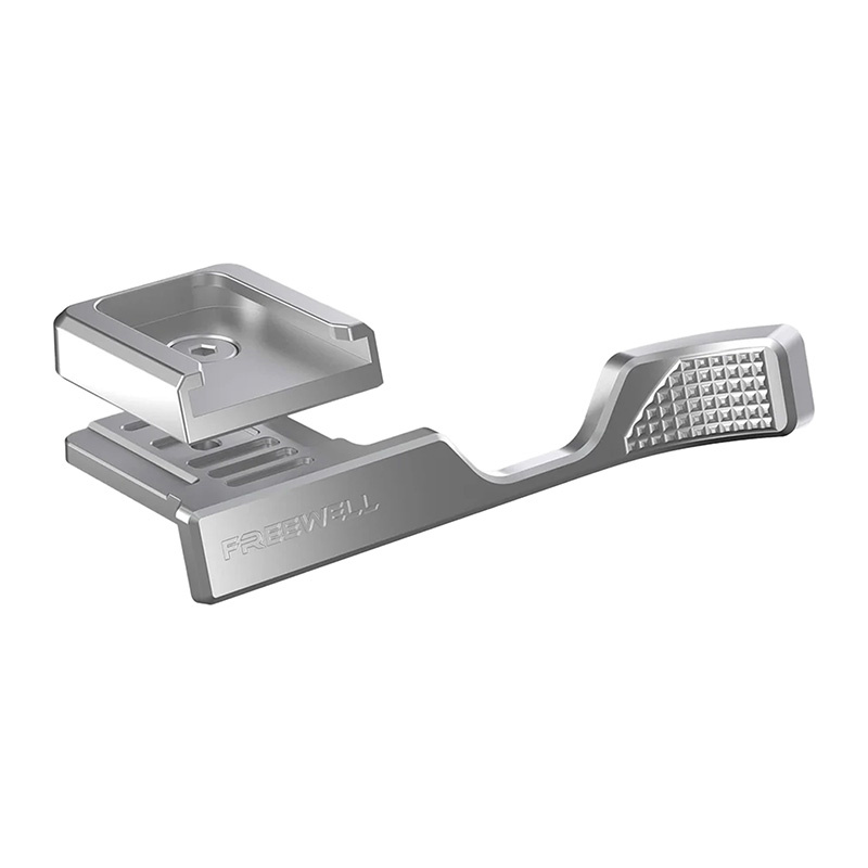 Freewell cold shoe thumb mount for Fuji X100VI (silver)