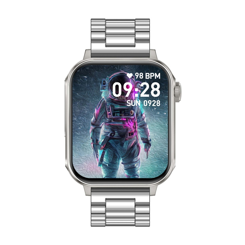 Colmi P80 smartwatch (steel and silver)