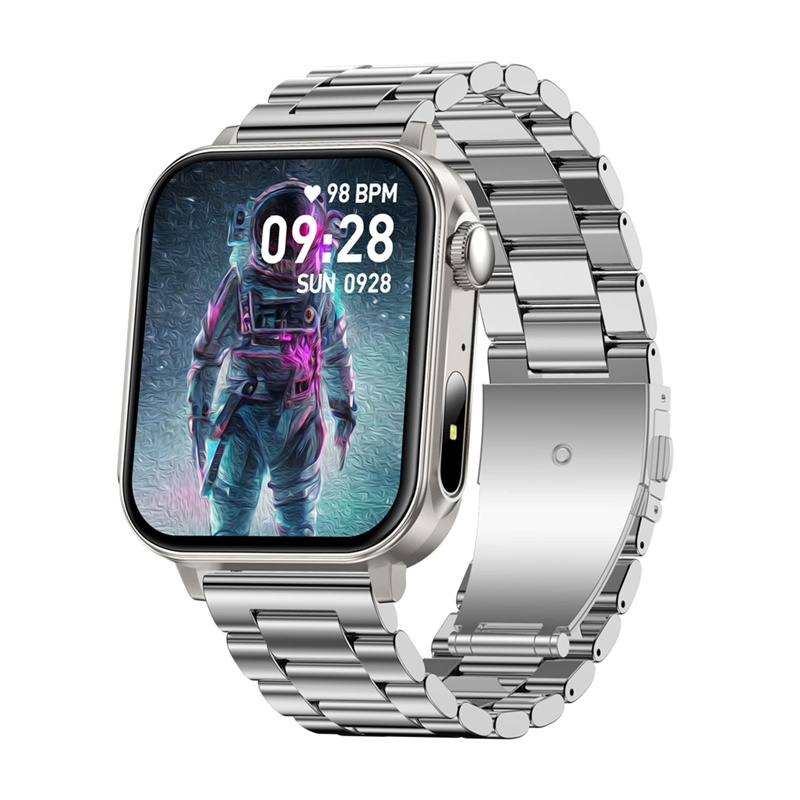 Colmi P80 smartwatch (steel and silver)