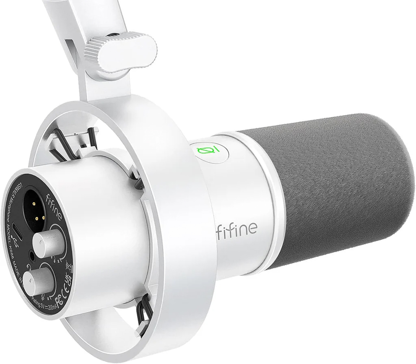 Fifine K688W dynamic microphone (white)